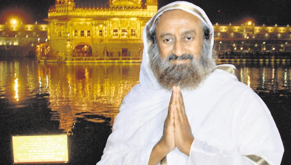 Protests mar Sri Sri Ravi Shankar’s BFUHS visit