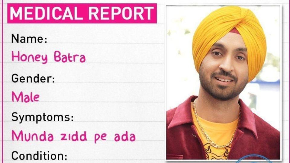 Good Newwz: Diljit Dosanjh deals with ‘spam-phaida confusion syndrome’, check out his medical report