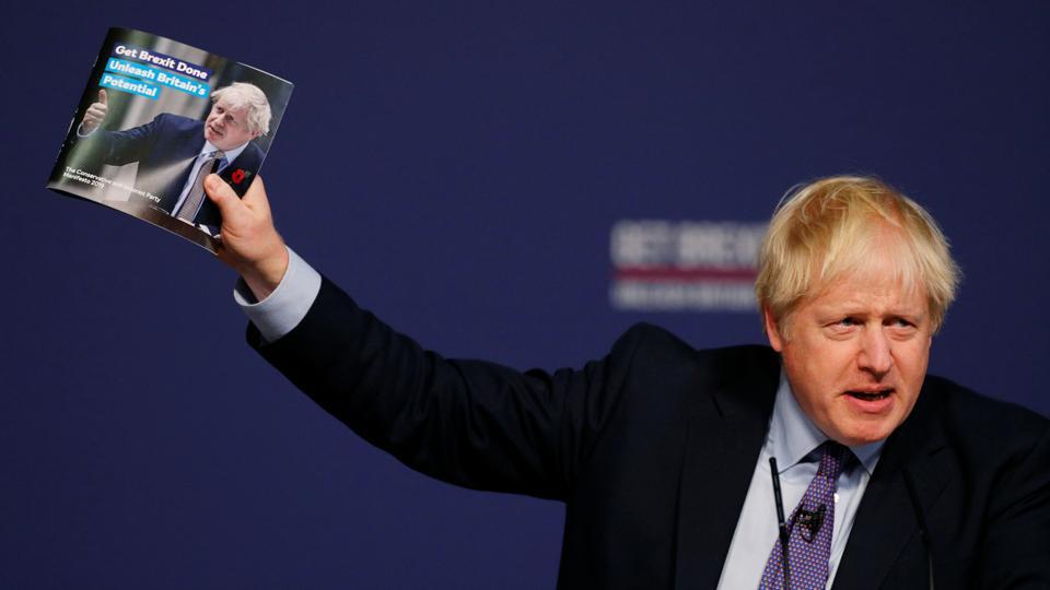 Upbeat PM Boris Johnson again promises to get Brexit done in December 12 manifesto