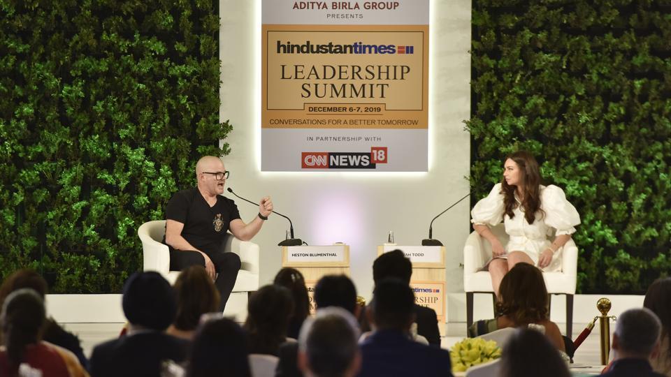 Photos: HTLS 2019:Chef Heston Blumenthal in conversation with chef Sarah Todd at the 17th edition of Hindustan Times Leadership Summit 2019