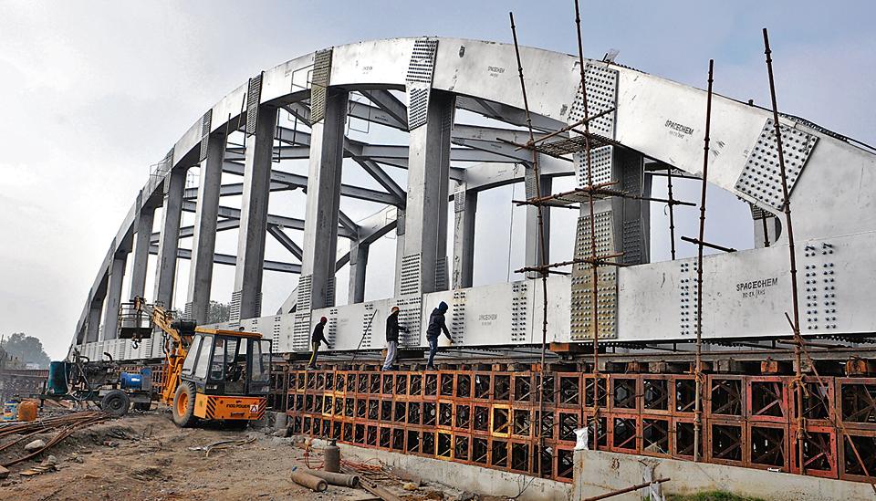 At 63.5m, Jagraon Bridge’s bowstring girder longest in Punjab