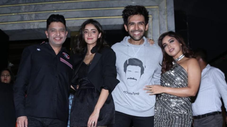 Pati Patni Aur Woh earns ₹71.3 cr at box office, Kartik Aaryan vrooms into success bash with Ananya Panday, Bhumi Pednekar