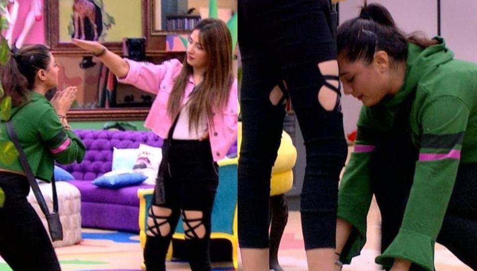 Bigg Boss 13: Rashami Desai touches Mahira Sharma’s feet after ugly fight, viewers ask ‘where are your etiquettes’