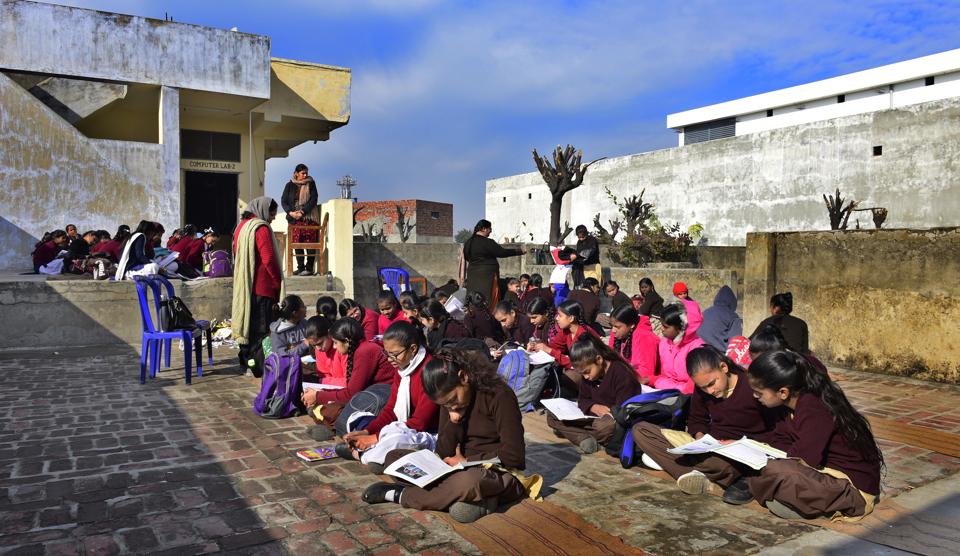 Jawahar Navodaya Vidyalaya Selection Test: Govt school kids moved to rooftop to seat examinees