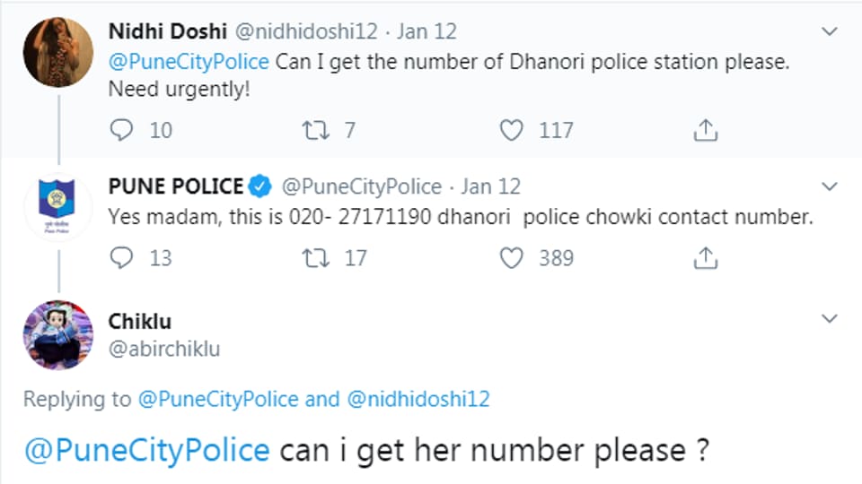 pune-police-posts-savage-reply-to-man-who-asked-for-woman-s-number