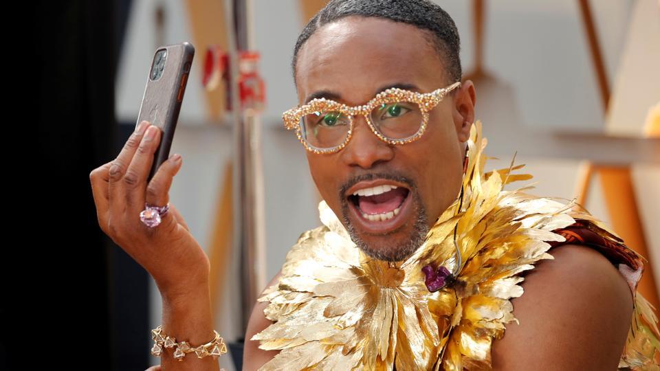 Billy Porter reacts on the red carpet during the Oscars arrivals at the 92nd Academy Awards in Hollywood, Los Angeles, California.(REUTERS)