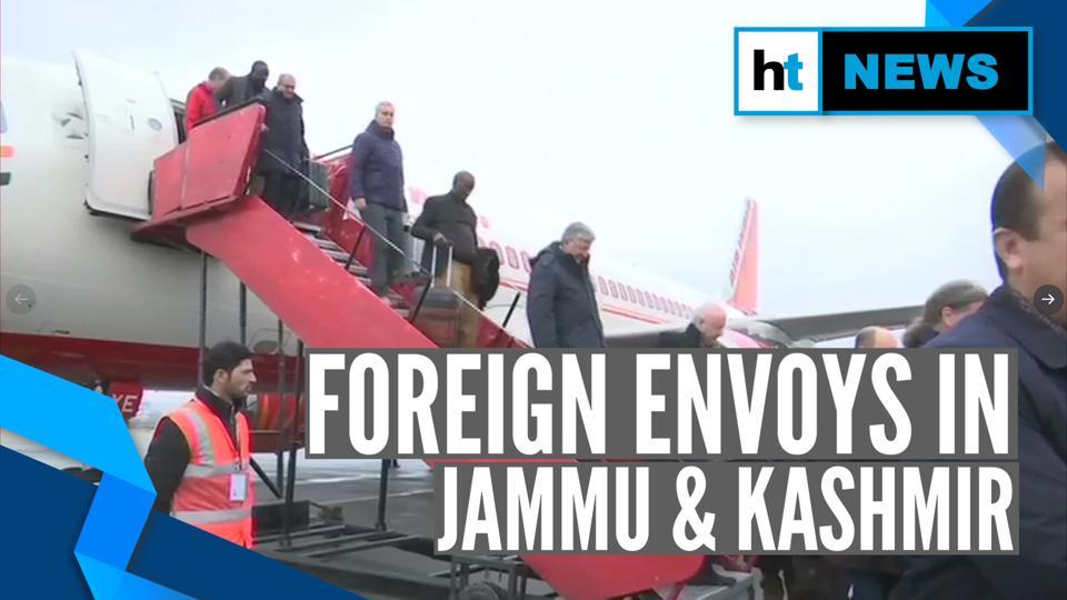 Watch Second Batch Of Foreign Envoys Visit Jandk Amid Tight Security Hindustan Times