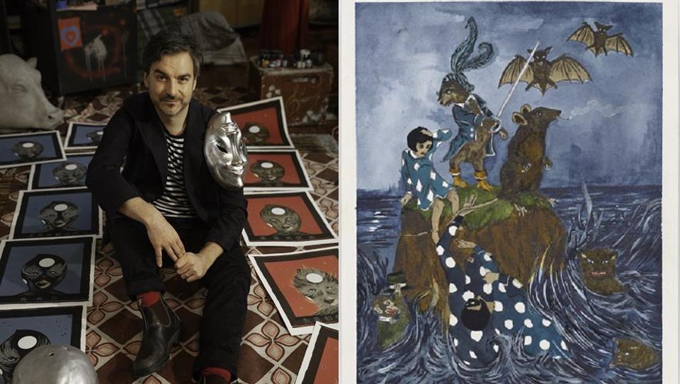 Artist Marcel Dzama's on folklores, hybrid characters, and why his