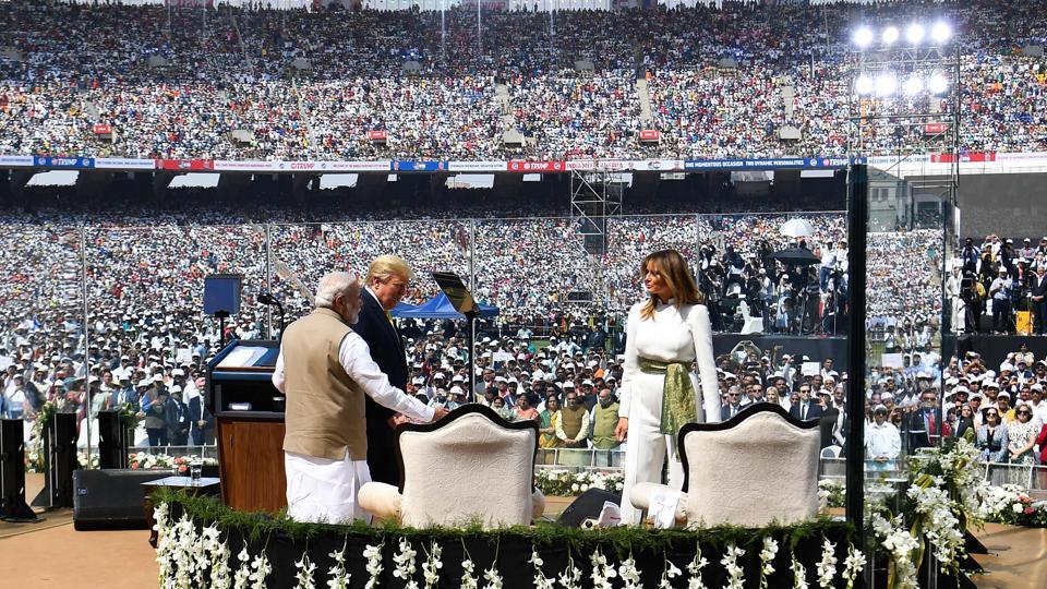 ‘Spectacular welcome, thank you’: US President at ‘Namaste Trump’ event