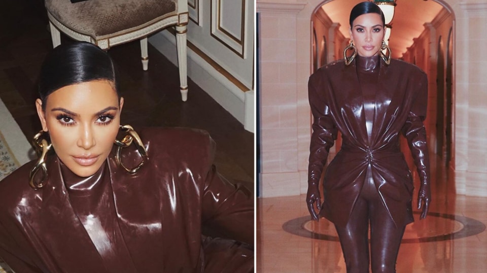 S***, it's stuck to my skin: How Kim Kardashian squeezes into skin