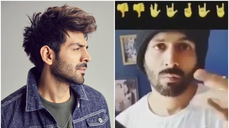 Kartik Aaryan fails miserably as he takes viral emoji challenge. Watch video