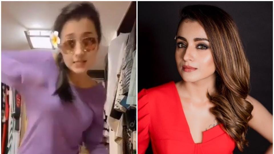 Trisha Krishnan dances to perfection to song Savage amid lockdown ...