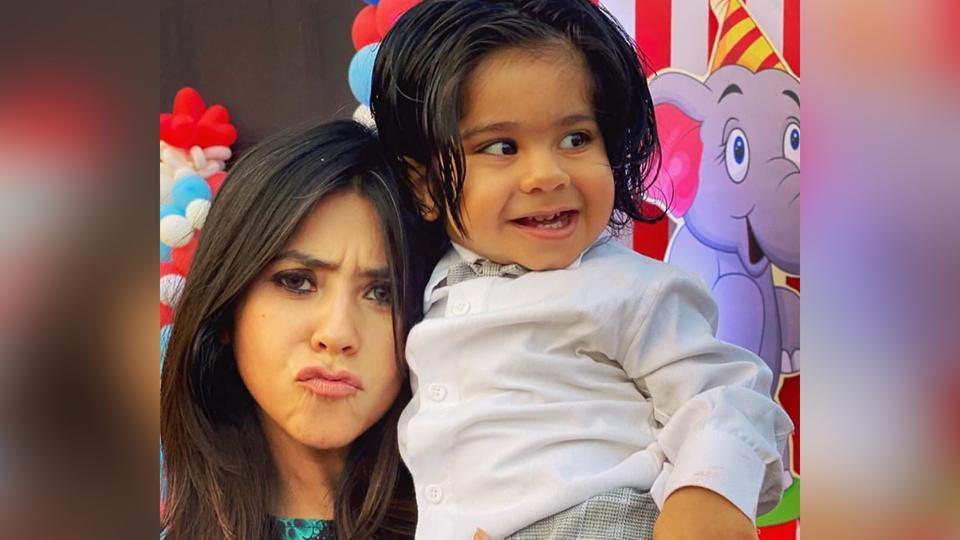 Ekta Kapoor shares adorable video with son Ravie, calls it ‘love in the ...