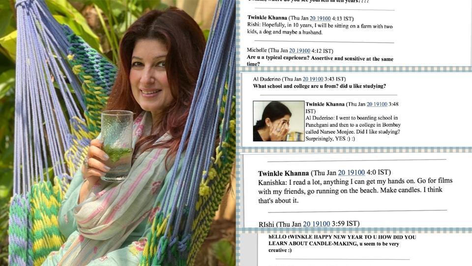 Twinkle Khanna Had Predicted Her Life In Online Chat 25 Years Ago I    Cc8c0850 82c6 11ea Bf89 3b987bd73d6a 