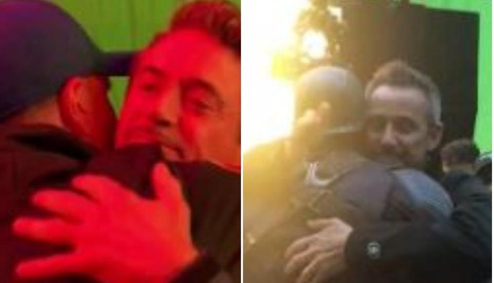 Robert Downey Jr, Chris Evans bid emotional goodbyes on last day as Iron Man, Captain America on Avengers Endgame set. Watch