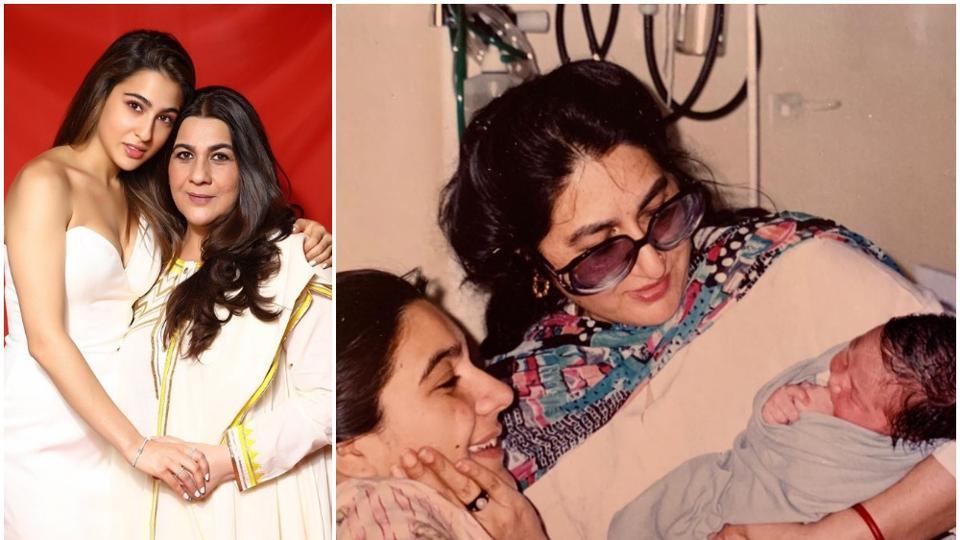 Mother S Day 2020 Sara Ali Khan Epic Pic With Mom Amrita Singh ‘maa Ki Maa Rukhsana Sultana