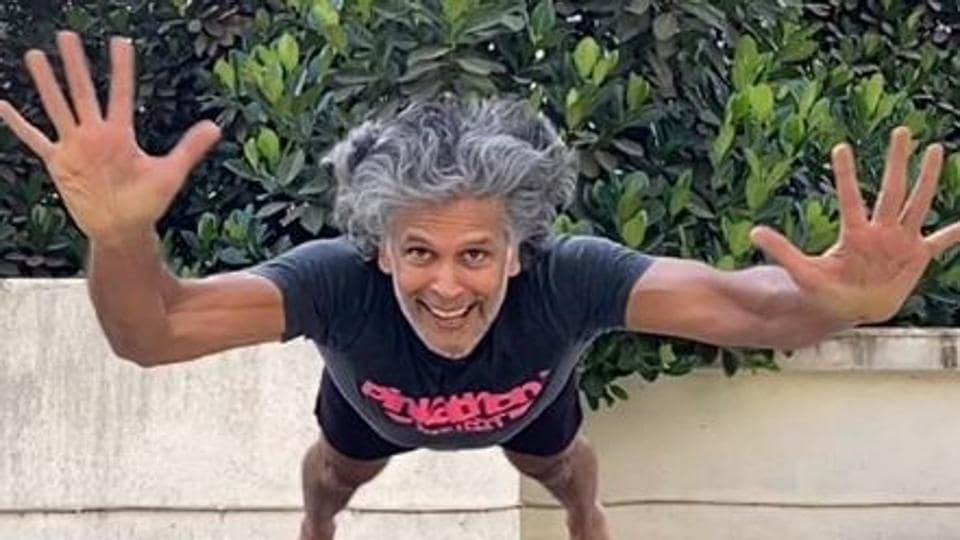 Milind Soman attempts Superman pushups in new video, ‘still managed to look so charming’, says wife Ankita Konwar. See here