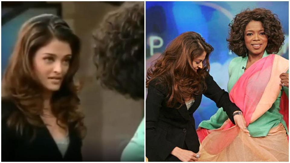 When Aishwarya Rai masterfully dressed Oprah in a saree on her show and the  host felt 'sensual'. Watch video | Bollywood - Hindustan Times