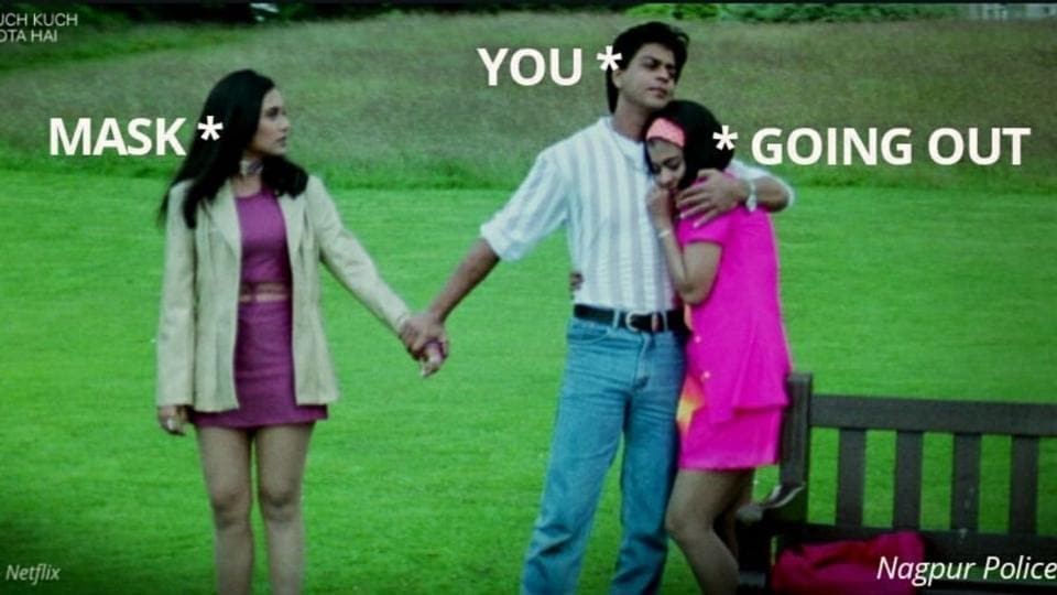 Nagpur Police Gives Twist To Kuch Kuch Hota Hai Scene To Share This Important Message Trending Hindustan Times