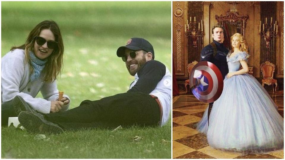 Chris Evans spotted on ice cream date with Lily James in a park, fans