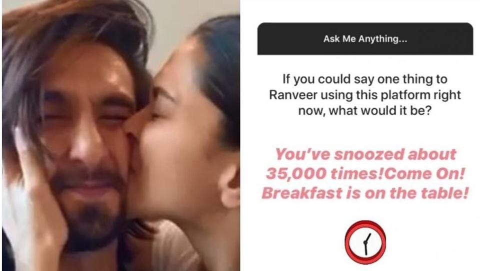 Ranveer Singh and Deepika Padukone's 'ask session' on Instagram was all  about their love for each other and food! : Bollywood News - Bollywood  Hungama