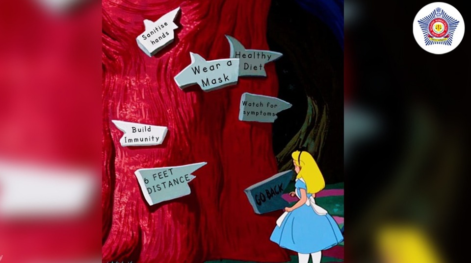 Mumbai Police uses Mad Hatter’s dialogue from Alice in Wonderland to