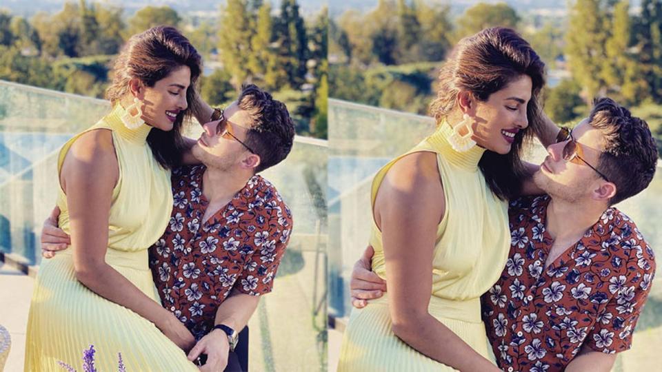 Priyanka Chopra sits in Nick Jonas’ lap to stare in his eyes, he says ‘I am so grateful we found one another’. See pic