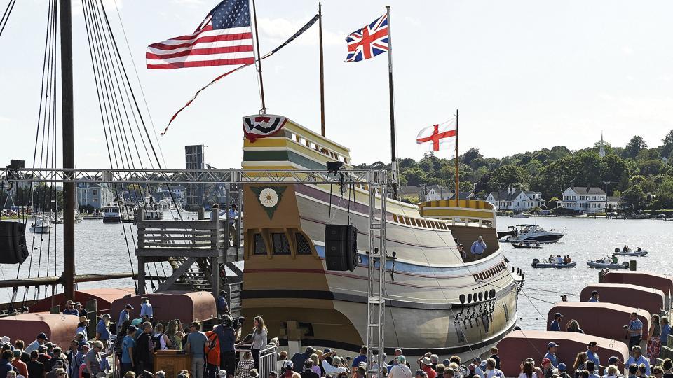 Its $11M makeover complete, the Mayflower II is sailing home