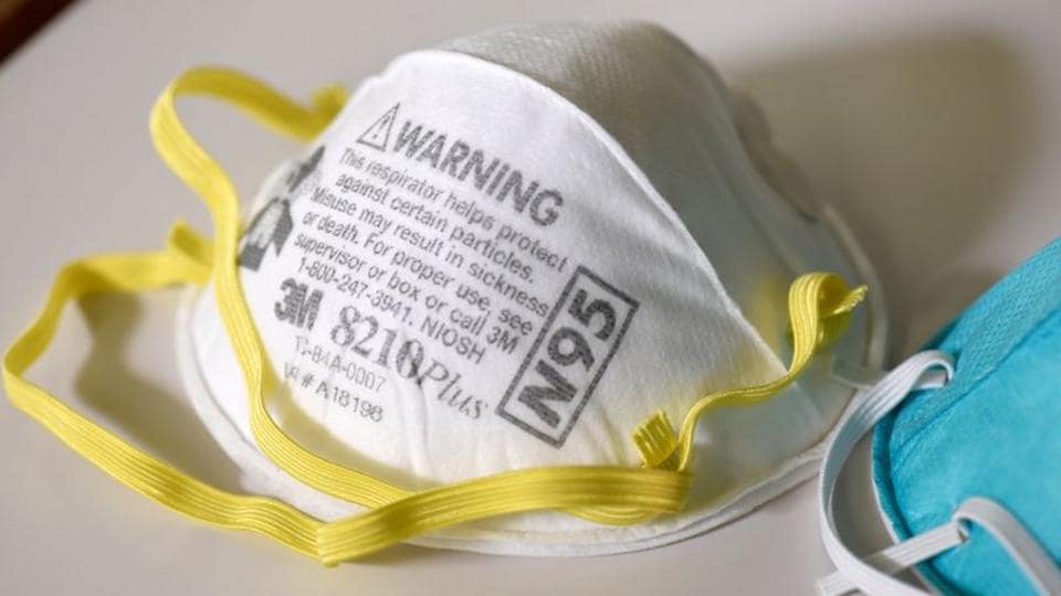 With every breath you take in an N95, particles accumulate on the mask. (REUTERS) With every breath you take in an N95, particles accumulate on the mask. (REUTERS)