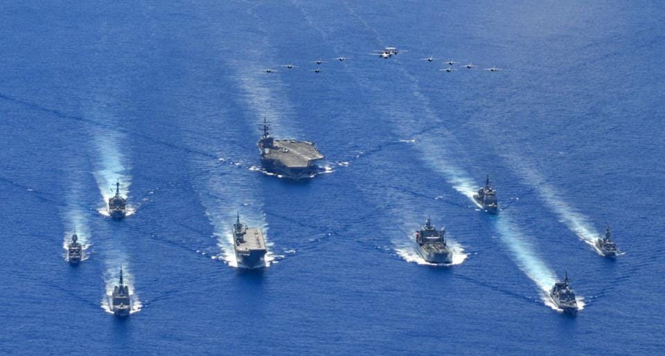 Twin naval exercises with US supercarriers signal QUAD has arrived