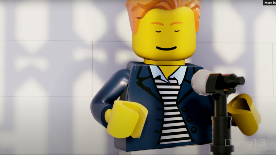 LEGO Version of Rick Astley's 'Never Gonna Give You Up' Music