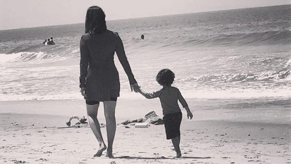 Sunny Leone spends time at the beach with her ‘little nugget Noah’, see latest pic