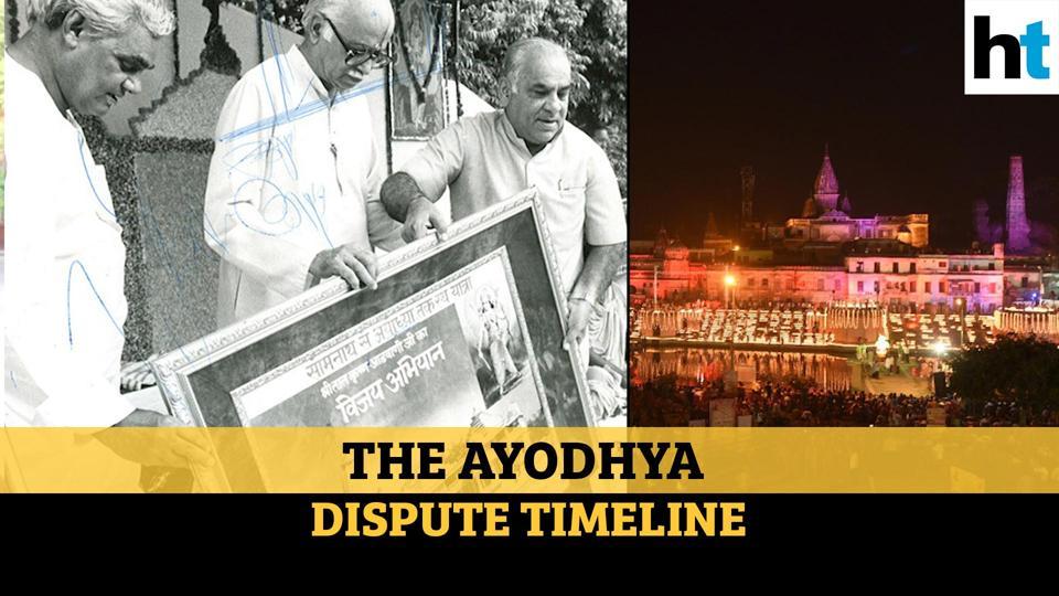 The Ayodhya Dispute: A Detailed Timeline From 1528 To 2020 | Hindustan ...