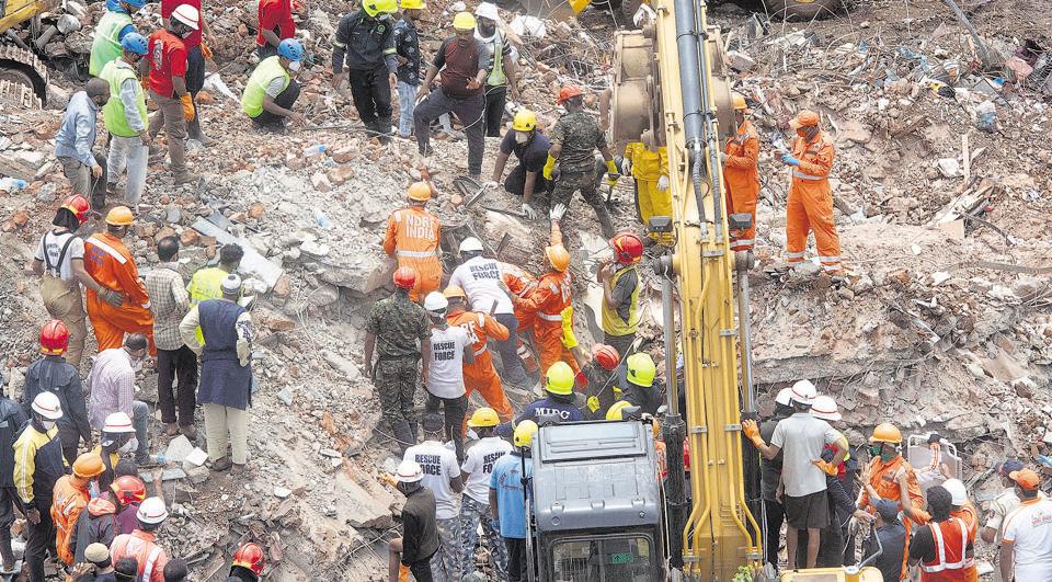 Mahad building collapse: FIR against developer, architect, three others ...