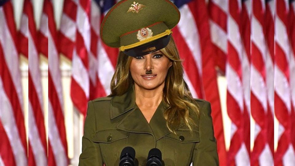 Nazi Uniform Porn Drawings - Melania Trump or Adolf Hitler? Diet Prada calls FLOTUS out for flaunting  fascist fashion at the Republican National Convention 2020 | Hindustan Times