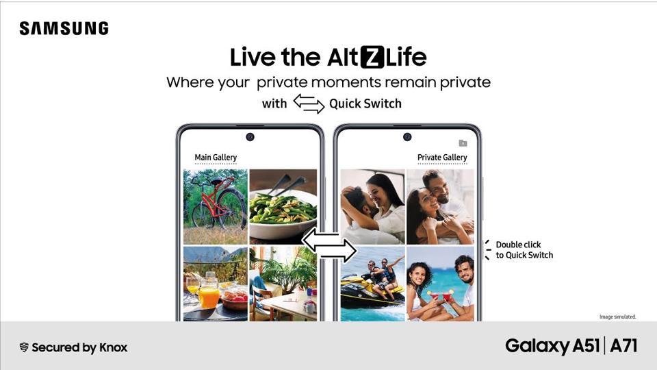 Samsung sets a new bar for privacy with industry-first innovations such as Quick Switch & Content Suggestions on Galaxy A51 & Galaxy A71