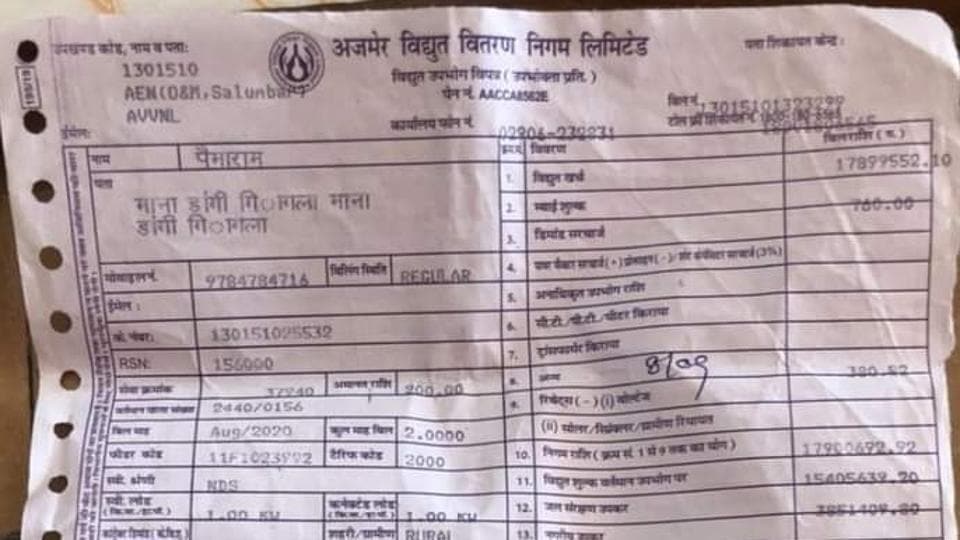 Farmer gets electricity bill of over ₹3 crore for 2 months. This