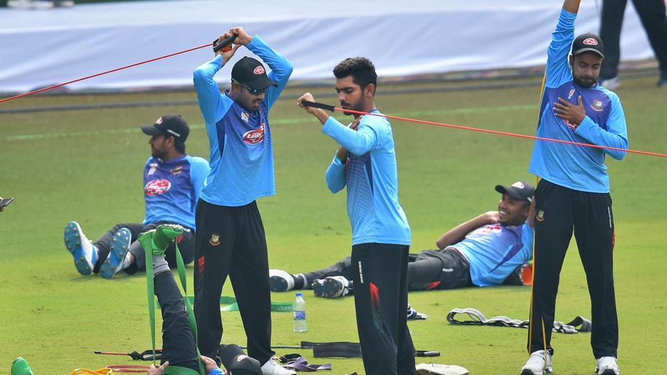 Bangladesh batsman Saif Hassan, strength and conditioning coach test