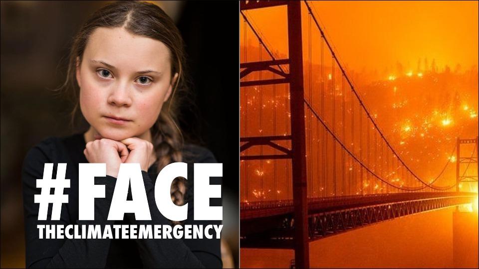 Greta Thunberg calls for immediate focus of news on wildfires raging across the US West Coast