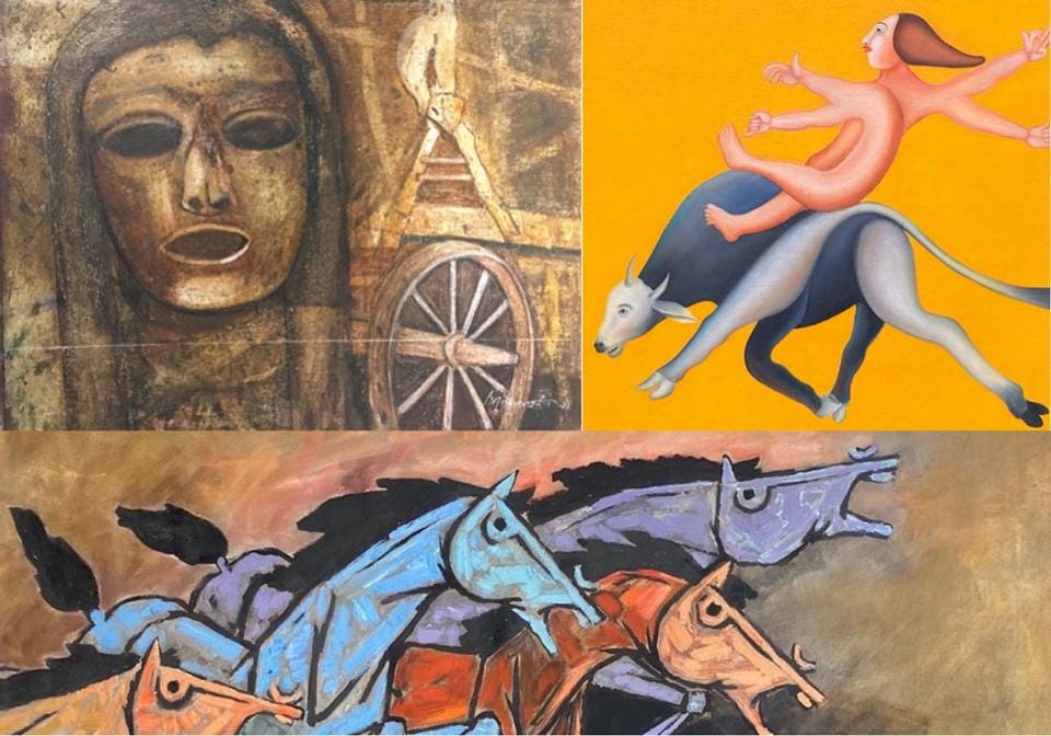 Horse Painting On Canvas at Rs 20000 in Jodhpur