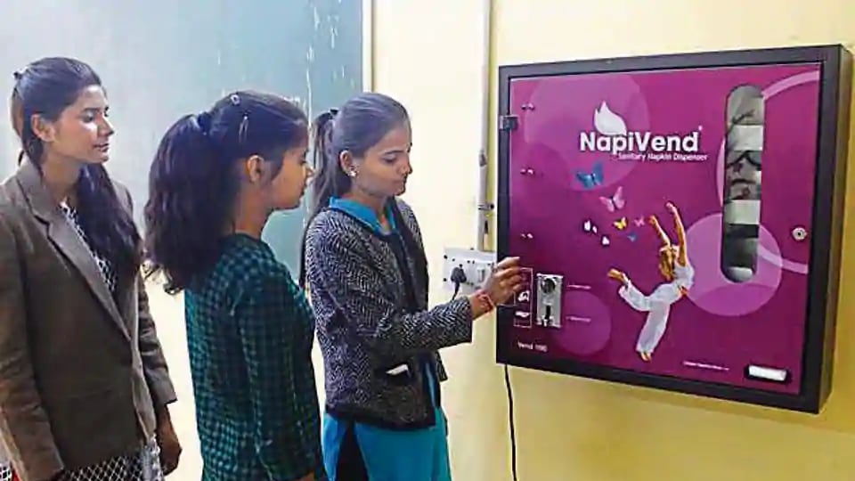 Sanitary pad vending machines at 1K UP govt girls’ schools soon