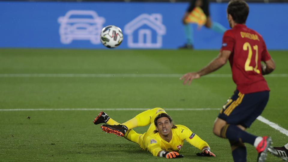 Swiss goalkeeper’s blunder gives Spain 10 win in Nations League