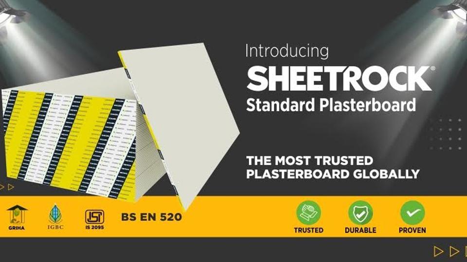 Usg Boral Launched Sheetrock Standard Plasterboard In India Hindustan Times