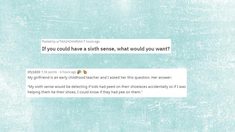 What S A Sixth Sense You D Want People On Reddit Share Answers Trending Hindustan Times