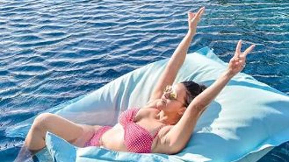 Neha Dhupia splashes around in a swimsuit in the Maldives, shares stunning new pics. See here