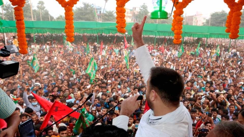 Bihar Assembly Election Rjds Tejashwi Draws Huge Crowds Cm Nitish Kumar Hits Back Hindustan