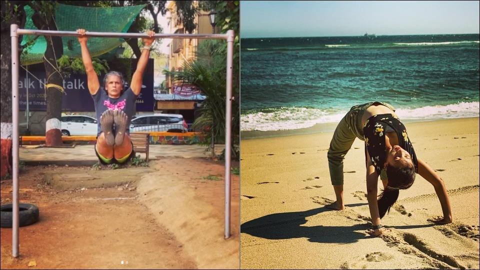 Fitness motivation: Milind Soman does core exercises even during jetlag, Ankita Konwar nails Chakrasana as weekend workout