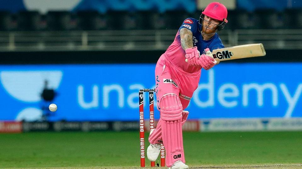 Photo of Ben Stokes batting against Kolkata Knight Riders in 54th IPL 2020 match (Twitter) Photo of Ben Stokes batting against Kolkata Knight Riders in 54th IPL 2020 match (Twitter)