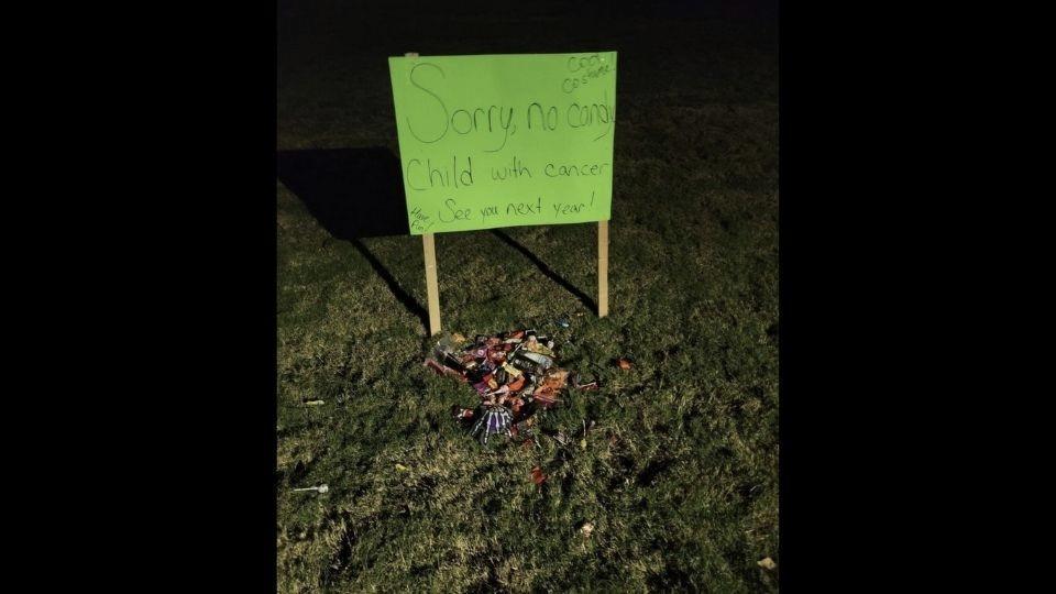 Trick-or-treaters leave candy for kid battling cancer, mum’s heartening ...