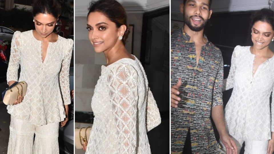 Deepika Padukone’s all white sharara at Siddhant Chaturvedi’s Diwali party is perfect for low-key festivities amid coronavirus lockdown